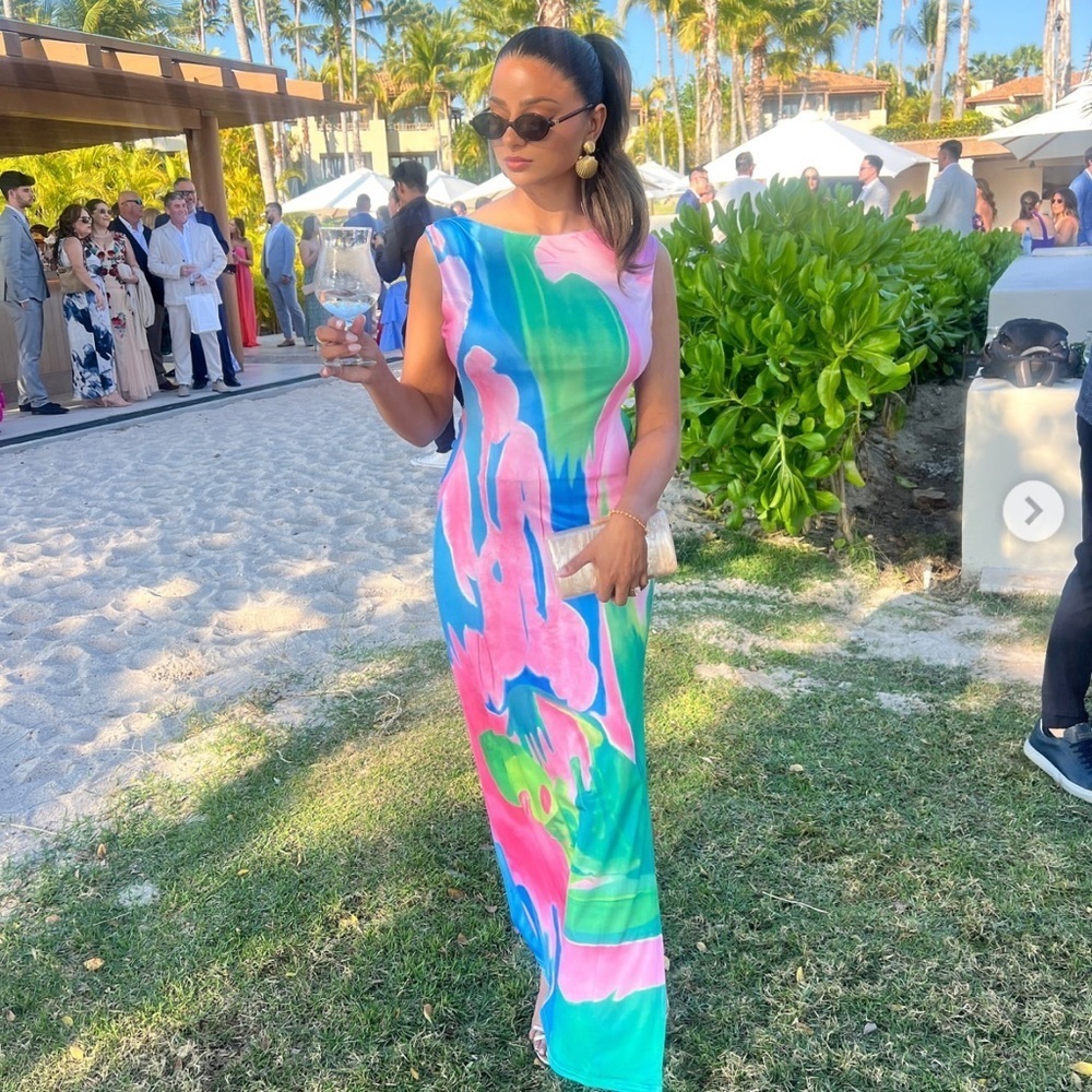 Commense Vibrant Multicolor Dress - Picture 3 of 11